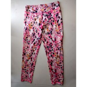 Tek Gear Kids Girls Activewear Leggings Pants Multi Color Print Size XL 14 16